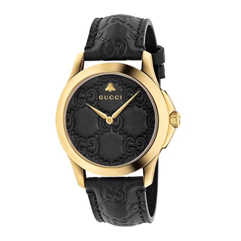 gucci watch black and gold|gucci gold watches for men.